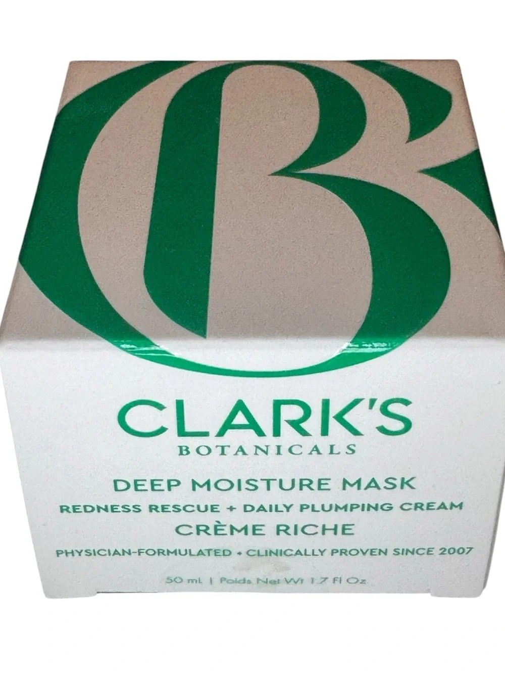 Clark botanicals Deep Moisture Mask Redness Rescue Daily Plumping 1.7 fl Oz